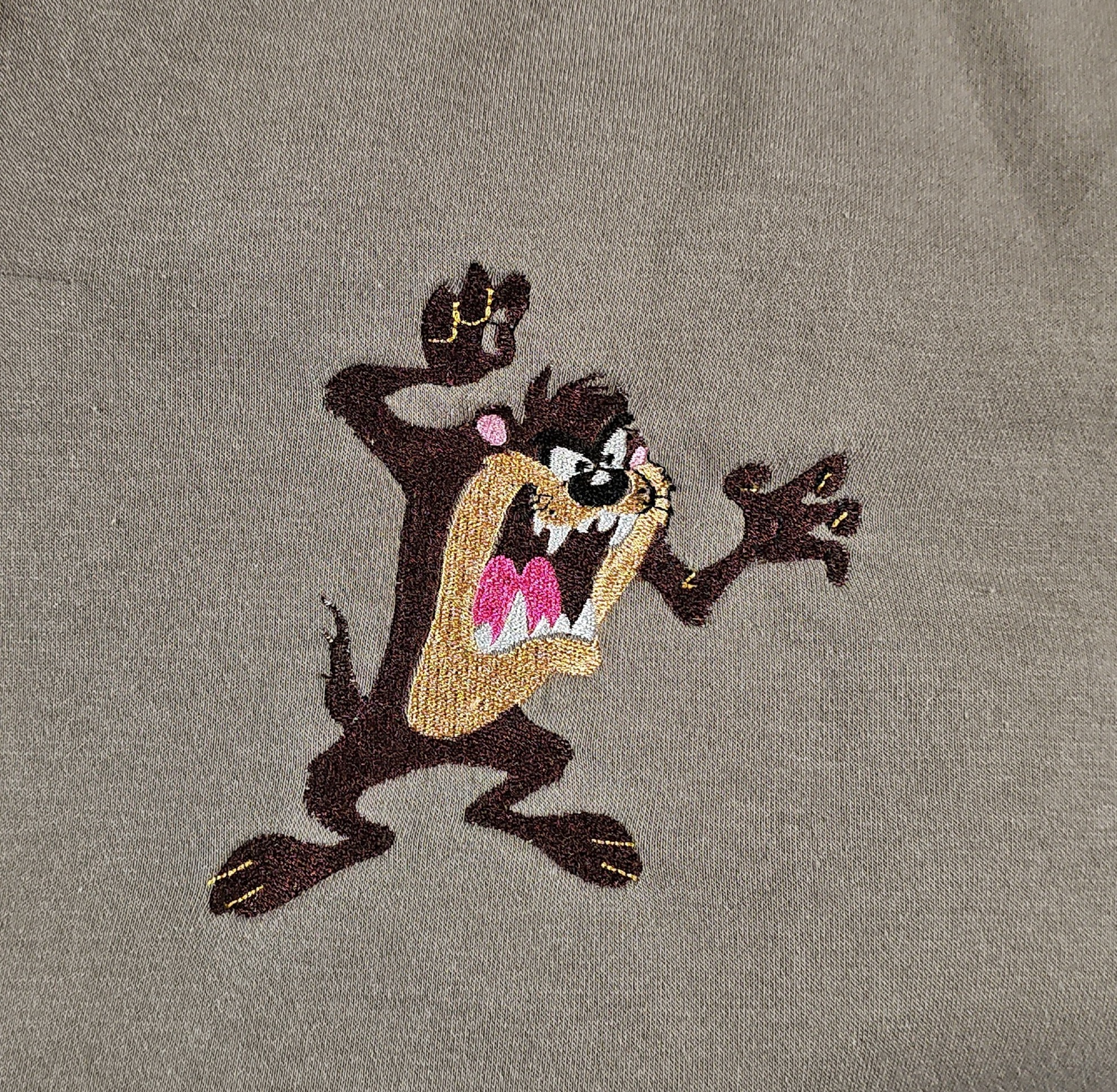 Custom character embroidery on apparel