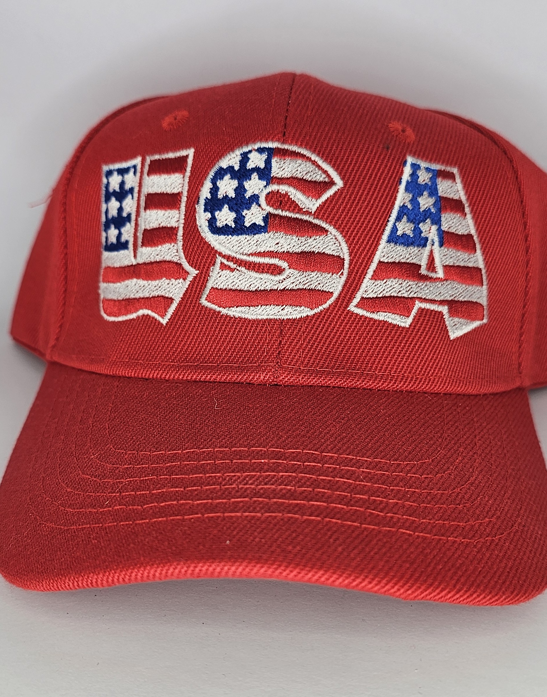 Red hat with USA embroidery